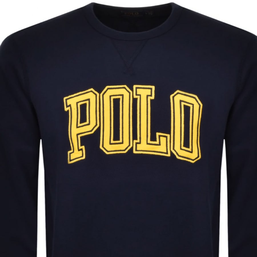 Alternative Image for ProductRalph Lauren Crew Neck Sweatshirt Navy2